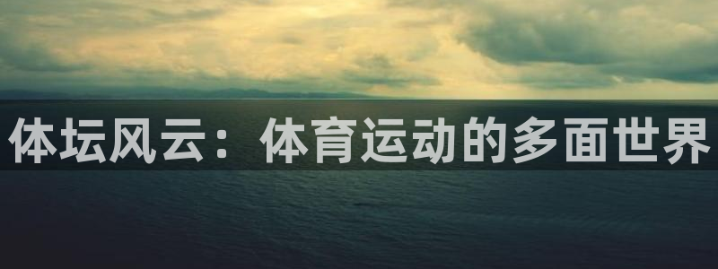球速体育：体坛风云：体育运动的多面世界